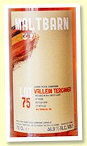 Vallein Tercinier 43 yo 'Lot 75' (46.9%, Maltbarn, Petite Champagne, 171 bottles, 2020) Vallein Tercinier 43 yo 'Lot 75' (46.9%, Maltbarn, Petite Champagne, 171 bottles, 2020)