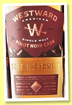 Westward 'Pinot Noir Cask' (45%, USA, +/-2020)