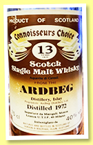Ardbeg 13 yo 1972 (40%, Gordon & MacPhail, Connoisseurs Choice, Meregalli Monza, +/-1985) Ardbeg 13 yo 1972 (40%, Gordon & MacPhail, Connoisseurs Choice, Meregalli Monza, +/-1985)