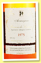 Baron de Lustrac 1975 (40%, OB, Bas-armagnac, +/-2020) Baron de Lustrac 1975 (40%, OB, Bas-armagnac, +/-2020)