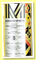 Ben Nevis 8 yo 2012/2021 (52.7%, Morisco Spirit, refill hogshead) Ben Nevis 8 yo 2012/2021 (52.7%, Morisco Spirit, refill hogshead)