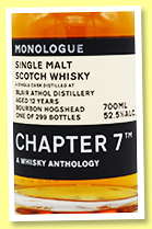 Blair Athol 12 yo 2009/2022 (52.5%, Chapter 7, bourbon hogshead, cask #301068, 299 bottles) Blair Athol 12 yo 2009/2022 (52.5%, Chapter 7, bourbon hogshead, cask #301068, 299 bottles)