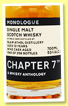 Blair Athol 12 yo 2009/2022 (52.5%, Chapter 7, refill red wine cask, cask #306651, 258 bottles) Blair Athol 12 yo 2009/2022 (52.5%, Chapter 7, refill red wine cask, cask #306651, 258 bottles)