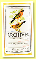 Blair Athol 18 yo 2000/2018 (58.6%, Archives, for Taiwan, hogshead, cask #57, 329 bottles) Blair Athol 18 yo 2000/2018 (58.6%, Archives, for Taiwan, hogshead, cask #57, 329 bottles)