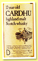 Cardhu 12 yo (43%, OB, Simon Frères France, 75cl, +/-1978)