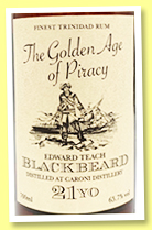 Caroni 21 yo 1999/2021 (65.7%, Distilia, The Golden Age of Piracy, Blackbeard, cask #197, 228 bottles) Caroni 21 yo 1999/2021 (65.7%, Distilia, The Golden Age of Piracy, Blackbeard, cask #197, 228 bottles)