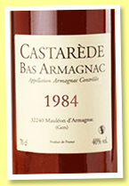 Castarède 1984/2020 (40%, OB, Bas-armagnac) Castarède 1984/2020 (40%, OB, Bas-armagnac)