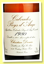 Christian Drouin 1980 (42%, OB, calvados du Pays d'Auge, +/-2021) Christian Drouin 1980 (42%, OB, calvados du Pays d'Auge, +/-2021)