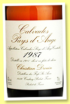 Christian Drouin 1987 (42%, OB, calvados du Pays d'Auge, +/-2021) Christian Drouin 1987 (42%, OB, calvados du Pays d'Auge, +/-2021)