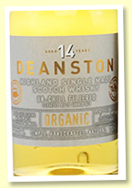 Deanston 14yo 'Organic' (46.3%, OB, -/+ 2017)
Deanston 14yo 'Organic' (46.3%, OB, -/+ 2017)