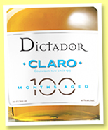 Dictador 'Claro - 100 Months Aged' (40%, Rum, Colombia; +/-2021) Dictador 'Claro - 100 Months Aged' (40%, Rum, Colombia; +/-2021)