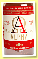 Enmore 30 yo 1998-1990 'Alpha & Omega' (51.6%, Jack Tar, Guyana, casks #42, 40, 55, 251 bottles) Enmore 30 yo 1998-1990 'Alpha & Omega' (51.6%, Jack Tar, Guyana, casks #42, 40, 55, 251 bottles)