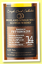 Fettercairn 14 yo 2006/2021 (52.9%, Single Cask Collection, 1st fill bourbon barrel, cask #107662, 189 bottles)