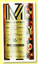 Fettercairn 16 yo 2005/2021 (53.2%, Morisco Spirits, sherry cask, 72 bottles)