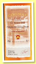 Frapin 12 yo 'Cask Strength' (46%, OB, Grande Champagne, cask #1900) Frapin 12 yo 'Cask Strength' (46%, OB, Grande Champagne, cask #1900)