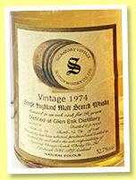 Glen Esk 26 yo 1974/2000 (52.7%, Signatory Vintage, cask #89, 238 bottles)