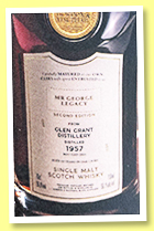 Glen Grant 64 yo 1957/2021 'Mr George Legacy Second Edition' (56.1%, Gordon & MacPhail, first fill sherry butt, cask #3438, 298 bottles)