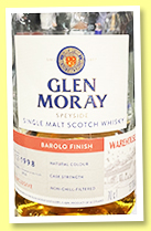 Glen Moray 2008/2021 'Barolo Finish' (52.9%, OB, UK exclusive, Warehouse 1 Collection, 853 bottles) Glen Moray 2008/2021 'Barolo Finish' (52.9%, OB, UK exclusive, Warehouse 1 Collection, 853 bottles)