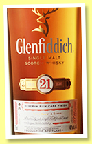 Glenfiddich 21 yo 'Reserva Rum Cask Finish' (40%, OB, +/-2021) Glenfiddich 21 yo 'Reserva Rum Cask Finish' (40%, OB, +/-2021)