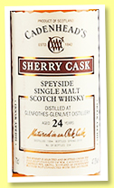 Glenrothes-Glenlivet 24 yo 1994/2019 (47%, Cadenhead, Sherry Cask, sherry hogshead) Glenrothes-Glenlivet 24 yo 1994/2019 (47%, Cadenhead, Sherry Cask, sherry hogshead)