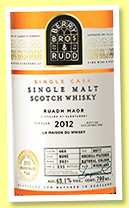 Glenturret 8 yo 2012/2021 'Ruadh Maor' (63.1%, Berry Bros. & Rudd for La Maison du Whisky, butt, cask #468, 698 bottles) Glenturret 8 yo 2012/2021 'Ruadh Maor' (63.1%, Berry Bros. & Rudd for La Maison du Whisky, butt, cask #468, 698 bottles)