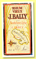 J.Bally 1949 (45%, OB, Martinique, agricole, 75cl, 1980s) J.Bally 1949 (45%, OB, Martinique, agricole, 75cl, 1980s)