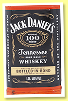 Jack Daniel's '100 proof bottled in bond' (50%, OB, USA, Tennessee sour mash whiskey, +/-2021) Jack Daniel's '100 proof bottled in bond' (50%, OB, USA, Tennessee sour mash whiskey, +/-2021)