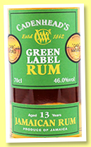 Jamaican Rum 13 yo (46%, Cadenhead's Green Label, 2021) Jamaican Rum 13 yo (46%, Cadenhead's Green Label, 2021)
