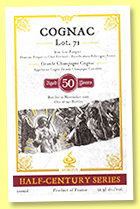 Jean-Luc Pasquet 50 yo L.71 (51.9%, OB, for Spiritus, Half-Century Series, Grande Champagne, 150 bottles, 2021)