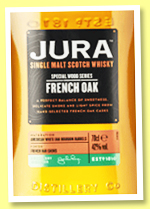 Jura 'French Oak' (42%, OB, Special Woods Series', +/-2020) Jura 'French Oak' (42%, OB, Special Woods Series', +/-2020)