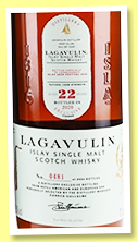 Lagavulin 22 yo 'Jazz Festival 2020' (52.6%, OB, Refill American & European Oak, 2004 bottles) Lagavulin 22 yo 'Jazz Festival 2020' (52.6%, OB, Refill American & European Oak, 2004 bottles)