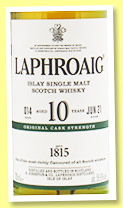 Laphroaig 10 yo 'Original Cask Strength Batch 14' (58.6%, OB, 2021) Laphroaig 10 yo 'Original Cask Strength Batch 14' (58.6%, OB, 2021)