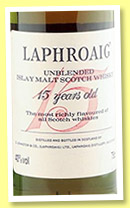 Laphroaig 15 yo (40%, OB, 'Unblended', UK, cork, +/-1980) Laphroaig 15 yo (40%, OB, 'Unblended', UK, cork, +/-1980)
