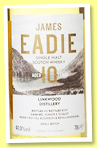 Linkwood 10 yo (46%, James Eadie, 1st fill bourbon and refill Hogsheads, casks #308678 & 304607, 651 bottles, 2019) Linkwood 10 yo (46%, James Eadie, 1st fill bourbon and refill Hogsheads, casks #308678 & 304607, 651 bottles, 2019)
