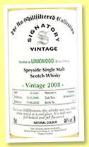 Linkwood 12 yo 2008/2020 (46%, Signatory Vintage, Un-Chillfiltered Collection, hogsheads, casks #803617-18) Linkwood 12 yo 2008/2020 (46%, Signatory Vintage, Un-Chillfiltered Collection, hogsheads, casks #803617-18)