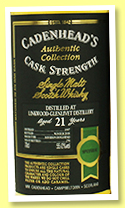 Linkwood-Glenlivet 21 yo 1997/2018 (55%, Cadenhead, Authentic Collection, bourbon hogshead, 270 bottles) Linkwood-Glenlivet 21 yo 1997/2018 (55%, Cadenhead, Authentic Collection, bourbon hogshead, 270 bottles)