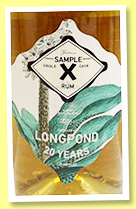 Long Pond 20 yo (60.1%, Sample X and The Duchess, Jamaica, 127 bottles, 2021) Long Pond 20 yo (60.1%, Sample X and The Duchess, Jamaica, 127 bottles, 2021)