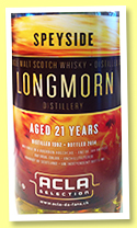 Longmorn 21 yo 1992/2014 (52.1%, Acla Selection, Bourbon Hogshead, 144 bottles) Longmorn 21 yo 1992/2014 (52.1%, Acla Selection, Bourbon Hogshead, 144 bottles)