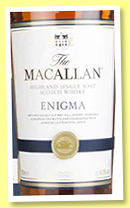 Macallan 'Enigma' (44.9%, OB, Quest Collection, 2017) Macallan 'Enigma' (44.9%, OB, Quest Collection, 2017)