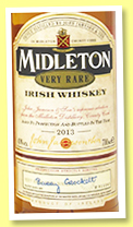 Midleton 'Very Rare Release 2013' (40%, OB, blend, Ireland) Midleton 'Very Rare Release 2013' (40%, OB, blend, Ireland)