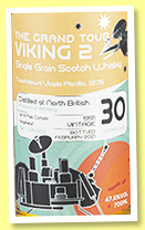 North British 30 yo 1991/2021 (47.6%, The Whisky Barrel, The Grand Tour, Viking 2, 1st fill palo cortado, cask #TWB1023, 159 bottles)