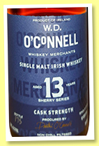 Single Malt Irish Whiskey 13 yo 2008/2021 (59%, W.D. O'Connell, oloroso sherry butt, 294 bottles) Single Malt Irish Whiskey 13 yo 2008/2021 (59%, W.D. O'Connell, oloroso sherry butt, 294 bottles)