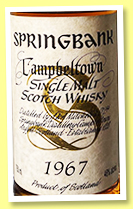 Springbank 1967 (46%, OB, for Taiwan, 750ml, +/-1995) Springbank 1967 (46%, OB, for Taiwan, 750ml, +/-1995)