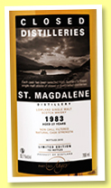 St. Magdalene 27 yo 1983/2010 (52.7%, Part des Anges, Closed Distilleries, bourbon barrel, 132 bottles) St. Magdalene 27 yo 1983/2010 (52.7%, Part des Anges, Closed Distilleries, bourbon barrel, 132 bottles)