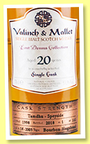 Tamdhu 20 yo 1998/2018 (53.3%, Valinch & Mallet, bourbon hogshead, cask # 18-2003, 161 bottles) Tamdhu 20 yo 1998/2018 (53.3%, Valinch & Mallet, bourbon hogshead, cask # 18-2003, 161 bottles)