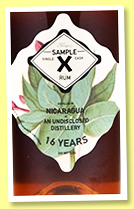 Undisclosed Nicaragua 16 yo (55.3%, Sample X, 247 bottles, 2021)