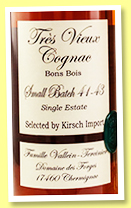 Vallein-Tercinier 'Small Batch 41/43' (48.2%, OB for Kirsch Import, Bons Bois, 2021) 