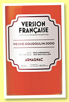 Veuve Goudoulin 2000/2021 (48.3%, LMDW, Version Française, Bas-armagnac, 300 bottles) Veuve Goudoulin 2000/2021 (48.3%, LMDW, Version Française, Bas-armagnac, 300 bottles)