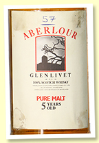 Aberlour 5 yo 'Pure Malt' (40%, OB, 1980s)