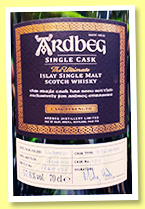 Ardbeg 2011/2020 (57.6%, OB, for Germany, 1st fill Cote Rotie, cask #2303, 302 bottles) Ardbeg 2011/2020 (57.6%, OB, for Germany, 1st fill Cote Rotie, cask #2303, 302 bottles)